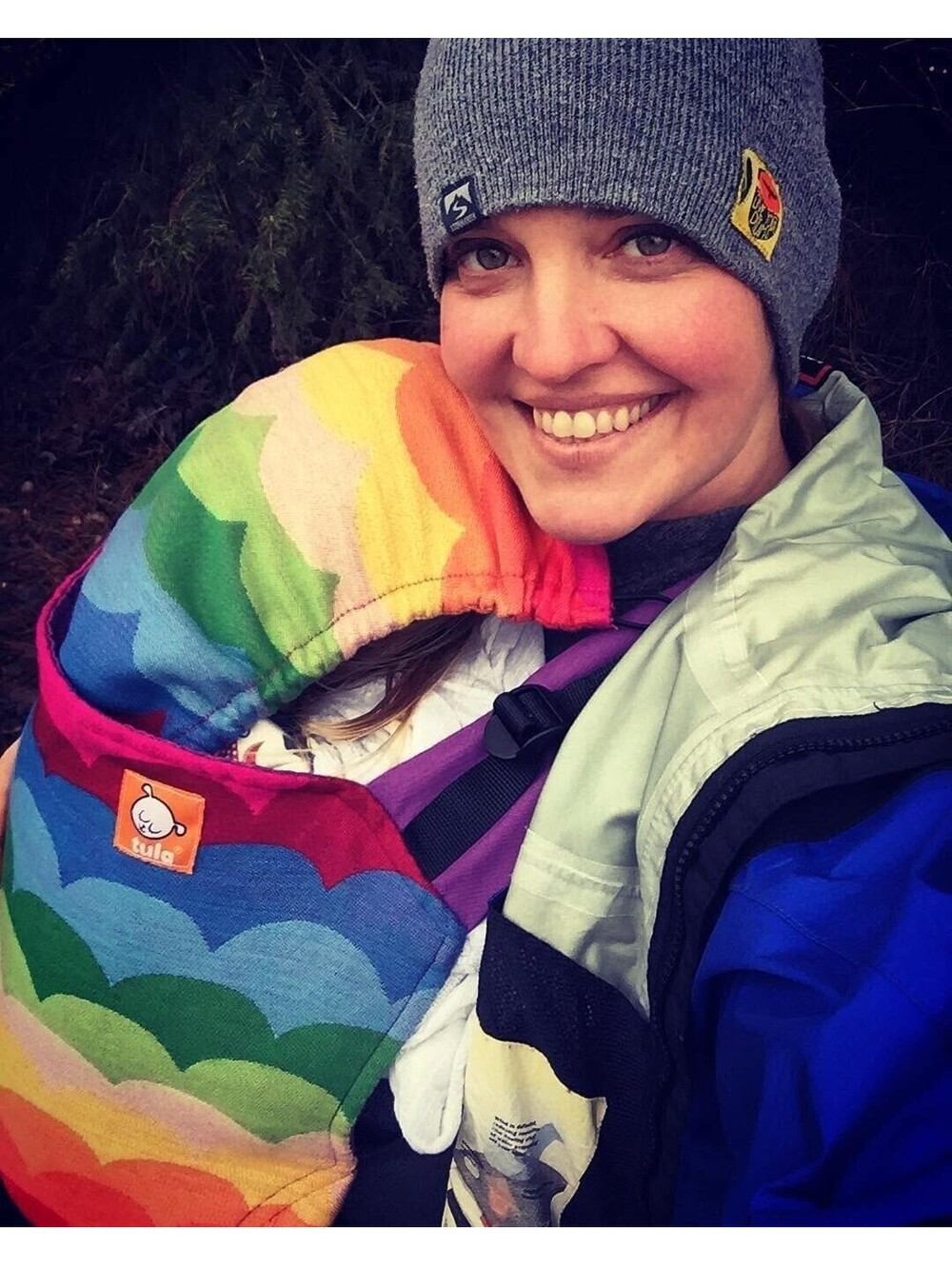 OOAK Tula Baby x Jumpsac Rainbow Waves Toddler Carrier 25-50 lbs Half Standard